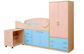 Набор мебели для детской Юниор -12.2 (700*1860) МДФ матовый в Игре - igra.mebel-74.com | фото