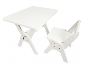 Детский растущий стол-парта и стул Я САМ "Умка" (Белый) в Игре - igra.mebel-74.com | фото