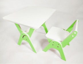 Детский растущий стол-парта и стул Я САМ "Умка" (Зеленый) в Игре - igra.mebel-74.com | фото