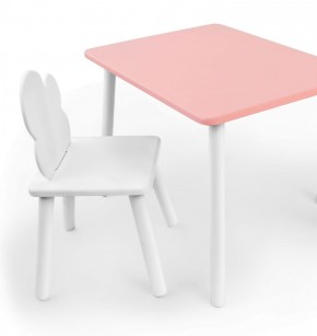 Комплект детской мебели стол и стул Облачко (Розывый/Белый/Белый) в Игре - igra.mebel-74.com | фото