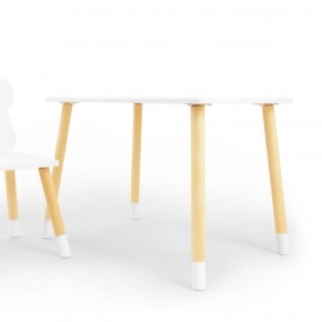 Комплект детской мебели стол и стул Звездочка (Белый/Белый/Береза) в Игре - igra.mebel-74.com | фото