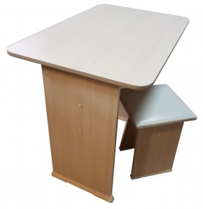 Кухонный стол ЛДСП + 2 табурета в Игре - igra.mebel-74.com | фото