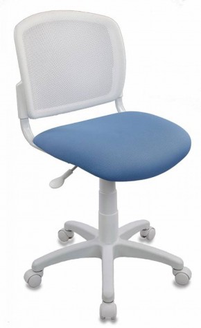 Кресло детское Бюрократ CH-W296NX/26-24 белый TW-15 голубой 26-24 в Игре - igra.mebel-74.com | фото