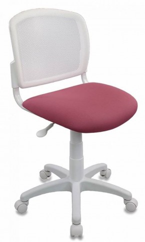 Кресло детское Бюрократ CH-W296NX/26-31 белый TW-15 розовый 26-31 в Игре - igra.mebel-74.com | фото