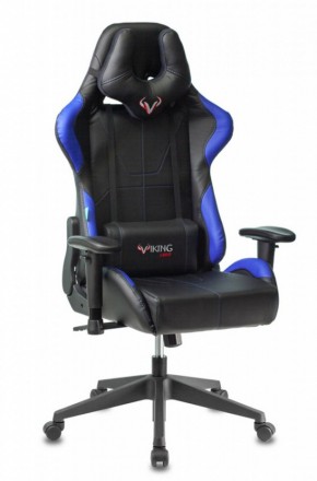 Кресло игровое Бюрократ VIKING 5 AERO BLUE черный/синий в Игре - igra.mebel-74.com | фото