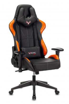Кресло игровое Бюрократ VIKING 5 AERO ORANGE черный/оранжевый в Игре - igra.mebel-74.com | фото