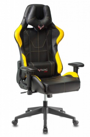 Кресло игровое Бюрократ VIKING 5 AERO YELLOW черный/желтый в Игре - igra.mebel-74.com | фото