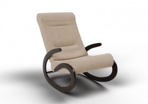 Кресло-качалка Мальта 10-Т-П (ткань/венге) ПЕСОК в Игре - igra.mebel-74.com | фото