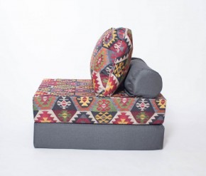 Кресло-кровать-пуф бескаркасное Прайм (мехико серый-графит) в Игре - igra.mebel-74.com | фото