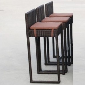 Плетеный барный стул Y390A-W63 Brown в Игре - igra.mebel-74.com | фото