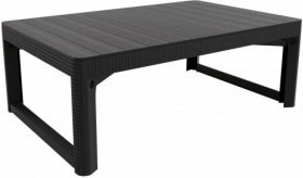 Раскладной стол Лион с регулируемой высотой столешницы (Lyon rattan table) графит (h400/650) в Игре - igra.mebel-74.com | фото