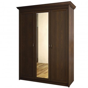 Шкаф для одежды 3-дверный с зеркалом №671 Флоренция Дуб оксфорд в Игре - igra.mebel-74.com | фото