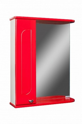 Шкаф-зеркало Радуга Красный 50 левый АЙСБЕРГ (DA1122HZR) в Игре - igra.mebel-74.com | фото