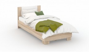Спальня Аврора Кровать 120 со встроенным основанием под матрас Дуб сонома/Белый в Игре - igra.mebel-74.com | фото
