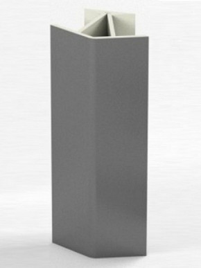 Угловое соединение для цоколя 135 гр. h100 мм (Алюминий, Белый, Черный, Сонома) в Игре - igra.mebel-74.com | фото