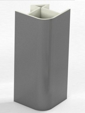 Угловое соединение для цоколя 90 гр. h100 мм (Алюминий, Белый, Черный, Сонома) в Игре - igra.mebel-74.com | фото