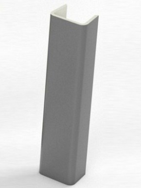 Торцевая заглушка  для цоколя h100 мм (Алюминий, Белый, Черный, Сонома) в Игре - igra.mebel-74.com | фото